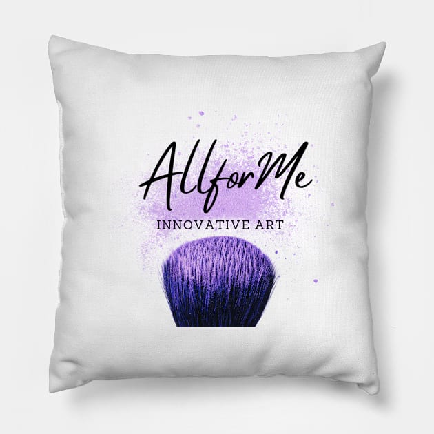 Inovative Art Brush Design Pillow by AllForMe