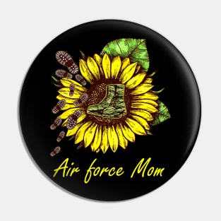 Sunflower Air Force Mom Pin