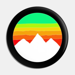 Mountains Sunset Pin