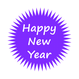 Happy New Year / violet T-Shirt
