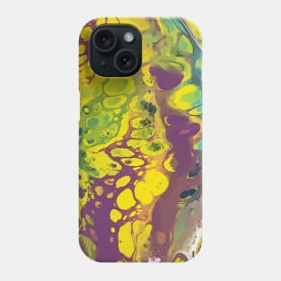 Wild Purple and Yellow, Acrylic Organic Textures - WelshDesignsTP001 Phone Case