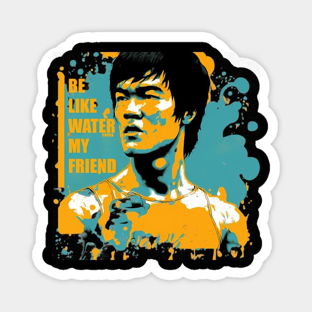 Bruce Dragon Legend Movie Bruce Jeet Kune Do Magnet by Garmentcrooks