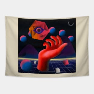 Psychedelic  Surrealist Eye Trippy Design Tapestry