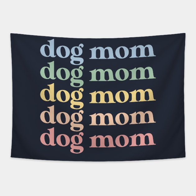 Dog Mom Gift Retro Dog Mom Tapestry by kmcollectible