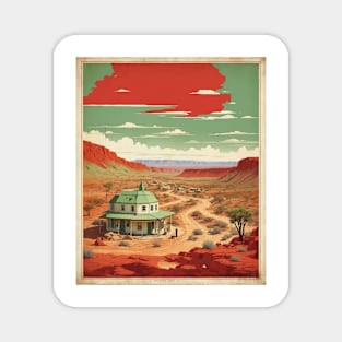 Broken Hill Australia Vintage Travel Poster Art Magnet