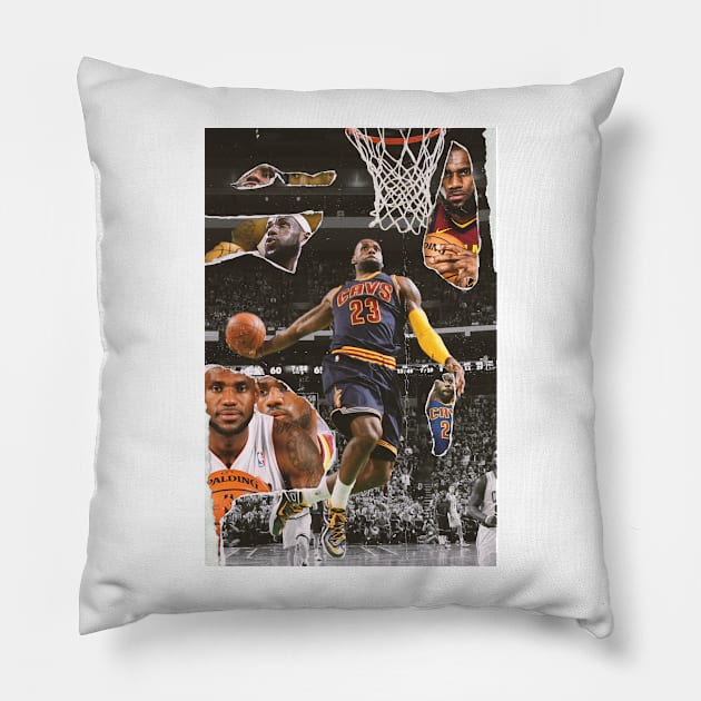 Lebron James Cavs Pillow by Owiietheone