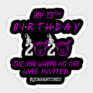 Girls 13 Birthday Party Supplies Stickers Teepublic