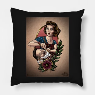 Barber girl Pillow