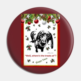 Xmas Dachshund Pin