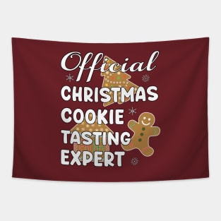 Funny Official Christmas Cookie Tasting Expert. Tapestry