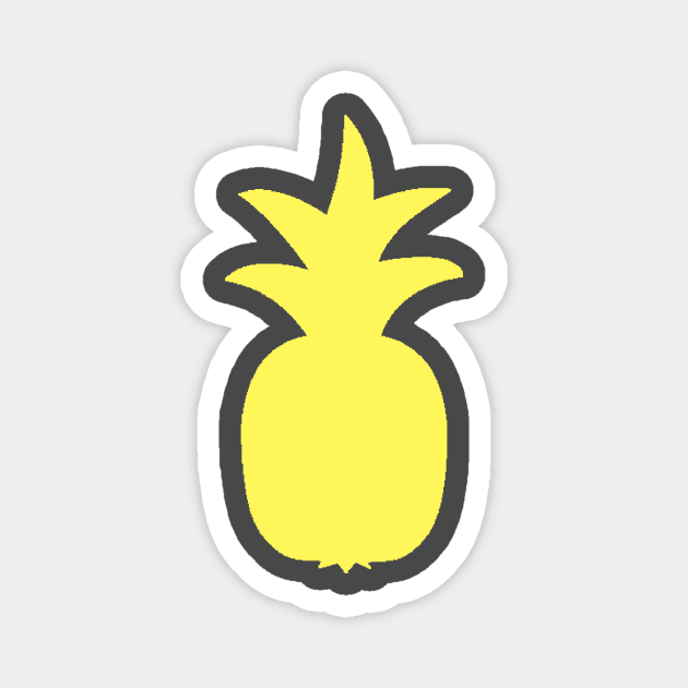 Simple Pineapple design Magnet by tziggles