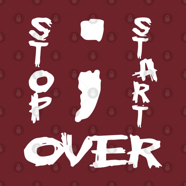 Semi Colon stop start over by The Laughing Professor