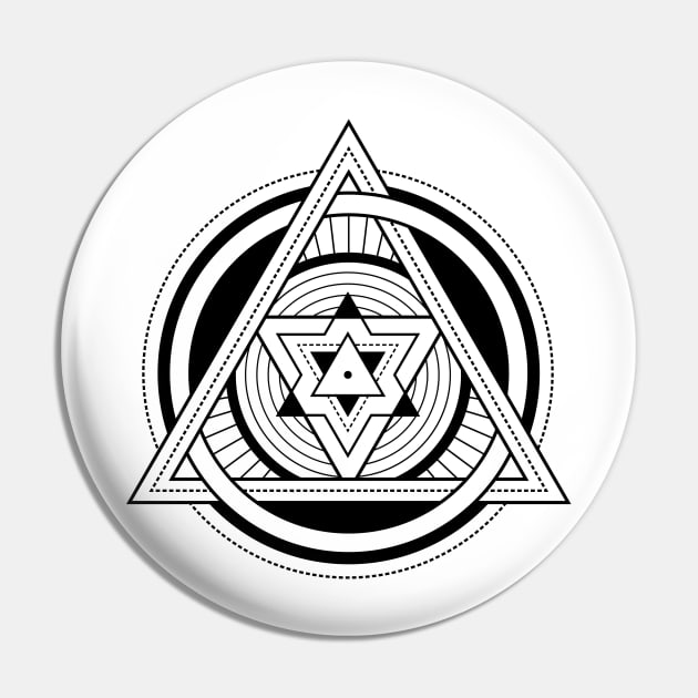 Sacred Geometry Pin by sacredshirts