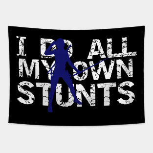 I Do All My Own Stunts Ninja Tapestry