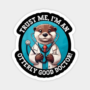 Dapper Otter Doc Whimsical Medical Magnet