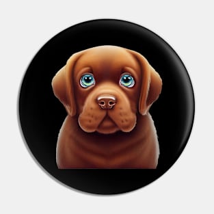 Cuddle-worthy Chesapeake Bay Retriever Pin