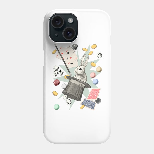 Rabbit Magic Show Phone Case by BessoChicca