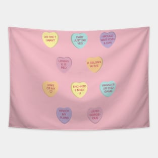 Swiftie Candy Hearts Tapestry