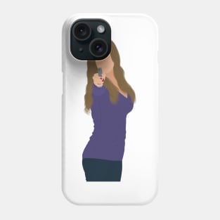 Modern Family Gloria Holding a Gun Meme Polygon Fan Art Phone Case