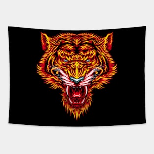 TIGER ANGRY Tapestry