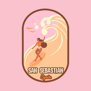 San Sebastian surf girl T-Shirt