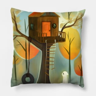 Ghost House Pillow