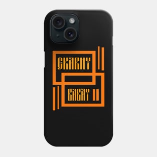 Lettering logo, calligraphy print, graffiti effect typography style Phone Case