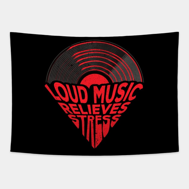 Loud Music Relieves Stress Tapestry by Worldengine