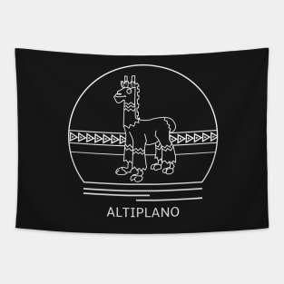 Altiplano Minimalist Line Drawing - Board Game Inspired Graphic - Tabletop Gaming  - BGG Tapestry