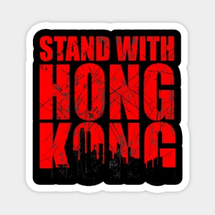 stand with hong kong tee Magnet