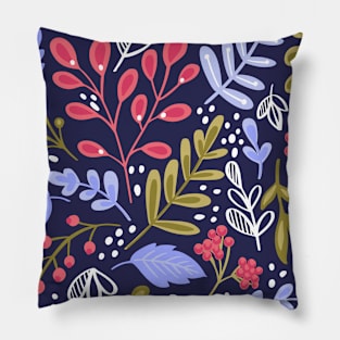 Botanical Floral Seamless pattern 2 Pillow