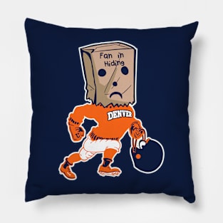 Denver Fan In Hiding Pillow