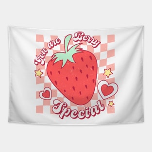 Valentine's You Are Berry Special Strawberry Hearts Tapestry