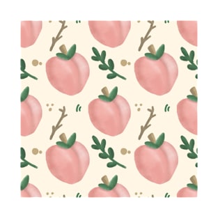 Peaches Seamless Pattern T-Shirt