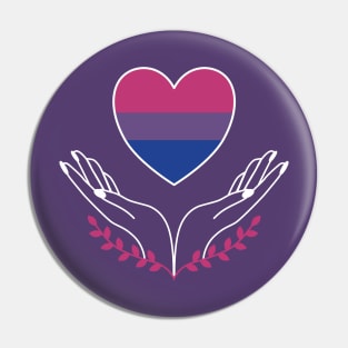 Bisexual Pride Flag Heart Pin