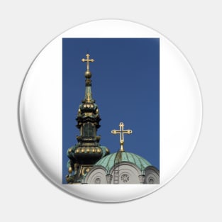 Orthodox Christian Church domes Pin