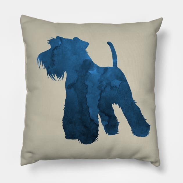 Schnauzer Dog Pillow by TheJollyMarten