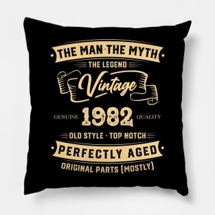 The Legend Vintage 1982 Perfectly Aged Pillow