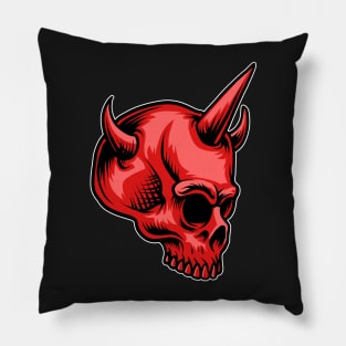 red skull Pillow