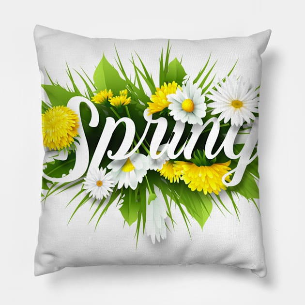 Spring Time Pillow by Nadashopwien