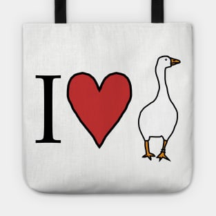 I Love My Goose for Valentines Day Tote