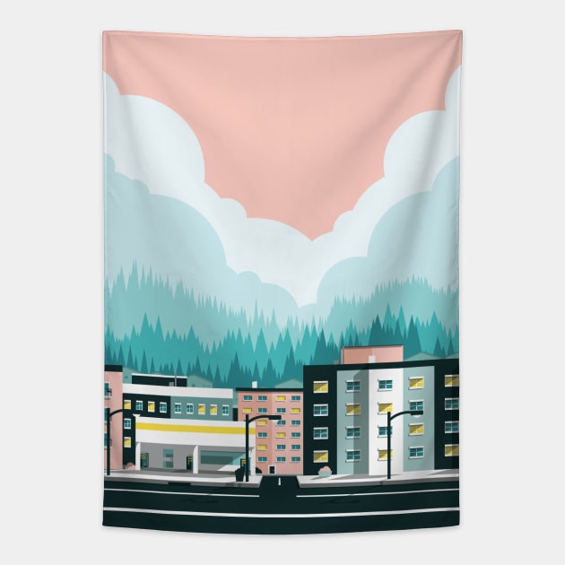 12th Avenue Tapestry by Nathan Watkins Design