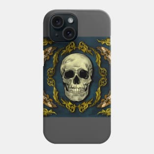 Filigree skull Full color Phone Case