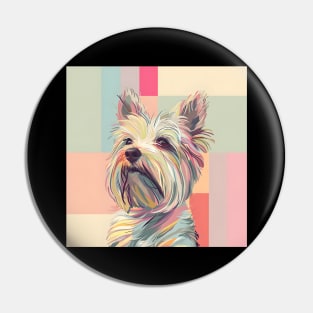 Retro Skye Terrier: Pastel Pup Revival Pin