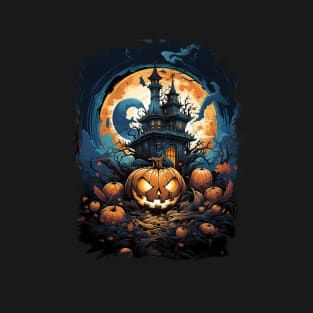 Spooky Halloween Castle T-Shirt