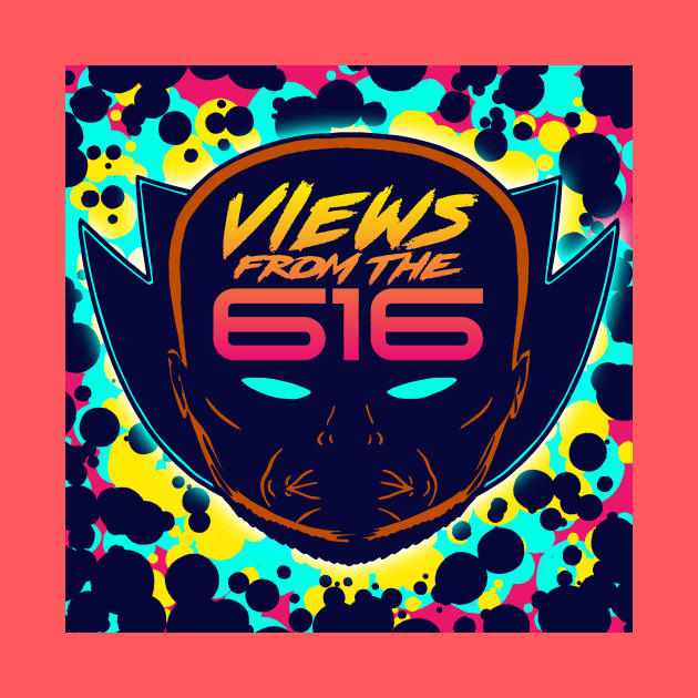 FRONT & BACK Miami Nights Views From The 616 Logo by ForAllNerds
