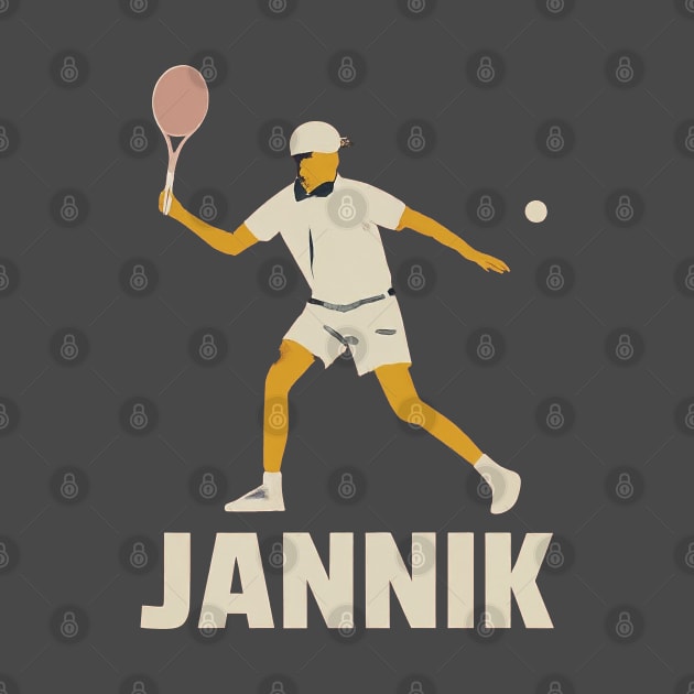 Jannik Sinner Graphic by Retro Travel Design