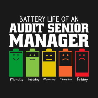 Battery Life Of An Audit Senior Manager T-Shirt