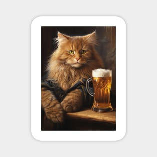 Funny Cat Beer Magnet