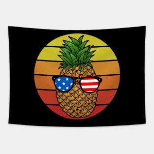 Patriotic Pineapple - 4th of July Tapestry